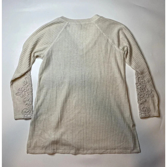 Soft Surroundings Thermal Top Knit small Embroidered Soutache Cuffs - Picture 8 of 8